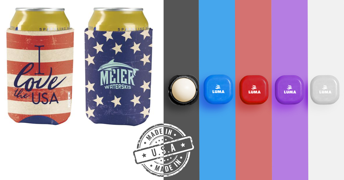 Koozie and Lip Balm Brand Faster, Smarter, and Closer to Home with USA-Made Promo Products